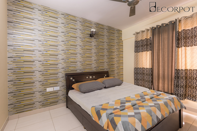 Guest Bedroom Interior Design Bangalore-GBR-3BHK, Whitefield, Bangalore